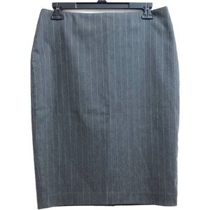 Michael Kors Pinstriped Fitted Pencil Skirt